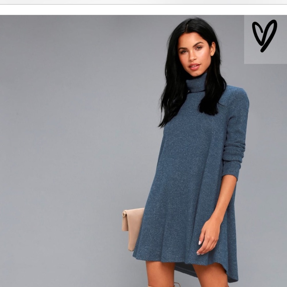 Lulus Blue Sweater Dress